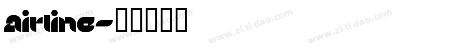 Airline字体转换