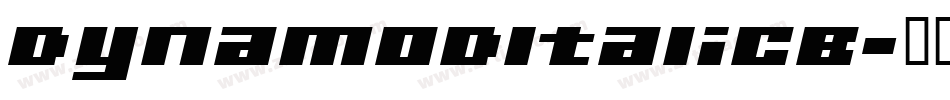 DynamoDItalicB字体转换