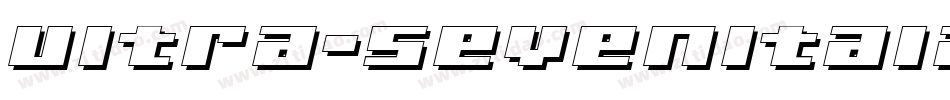Ultra-SevenItalicW字体转换
