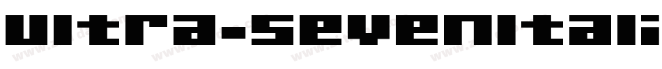 Ultra-SevenItalicW字体转换