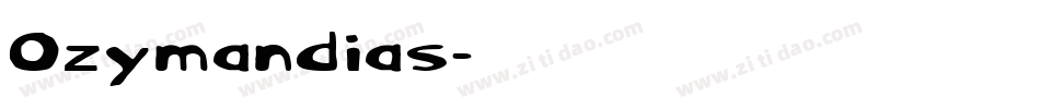 Ozymandias字体转换