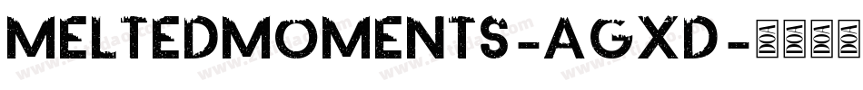MeltedMoments-AGxD字体转换