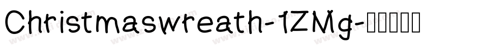 Christmaswreath-1ZMg字体转换