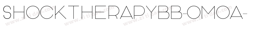 Shocktherapybb-oMoa字体转换