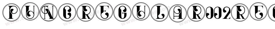 puncregular002regular字体字体转换