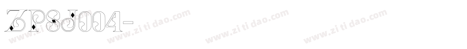 ZPSJ004字体转换