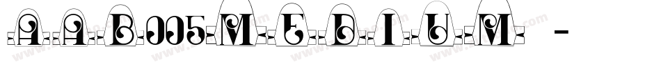aab005medium字体字体转换