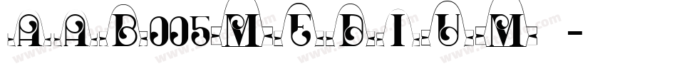 aab005medium字体字体转换