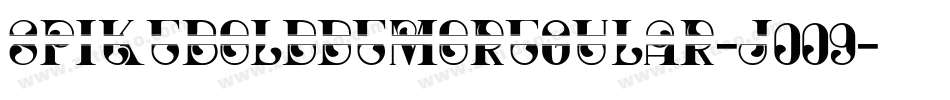SpikeboldDemoRegular-j009字体转换