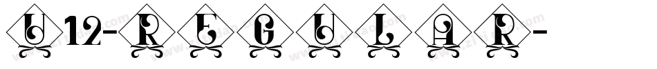 U12-regular字体转换