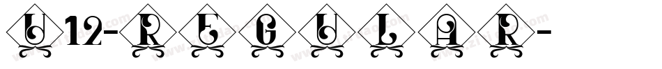 U12-regular字体转换