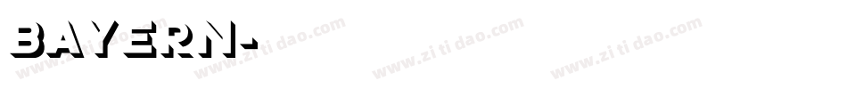 Bayern字体转换