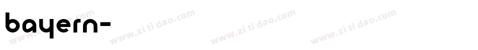 Bayern字体转换