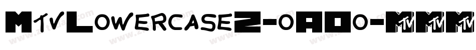 MtvLowercase2-oAOo字体转换