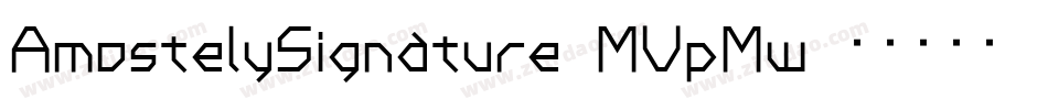 AmostelySignature-MVpMw字体转换