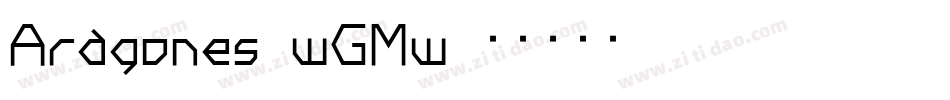 Aragones-wGMw字体转换