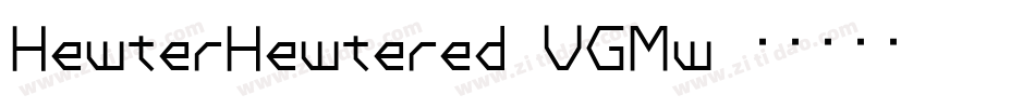 HewterHewtered-VGMw字体转换