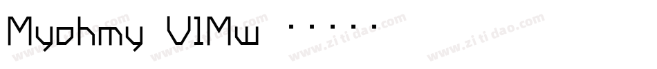 Myohmy-V1Mw字体转换