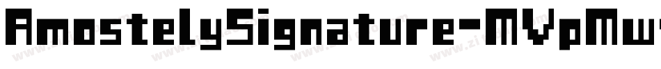 AmostelySignature-MVpMw字体转换