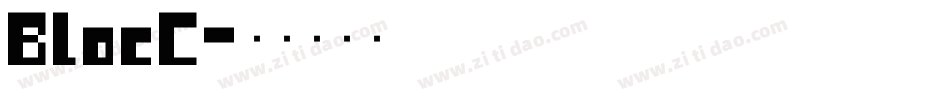 BlocC字体转换