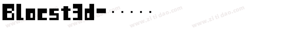 Blocst3d字体转换