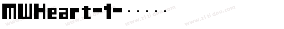 MWHeart-1字体转换