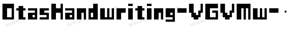 OtasHandwriting-VGVMw字体转换