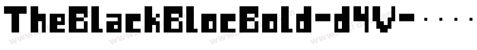 TheBlackBlocBold-d4V字体转换