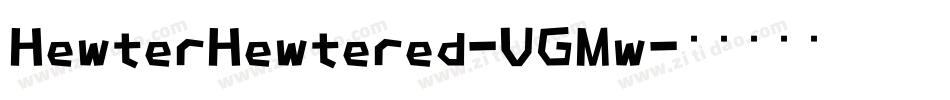 HewterHewtered-VGMw字体转换