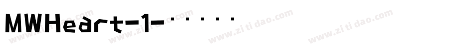 MWHeart-1字体转换