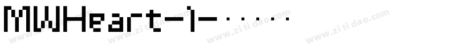 MWHeart-1字体转换