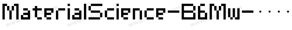 MaterialScience-B6Mw字体转换