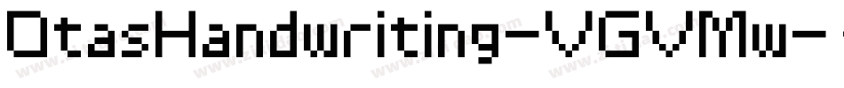 OtasHandwriting-VGVMw字体转换