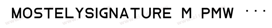 AmostelySignature-MVpMw字体转换