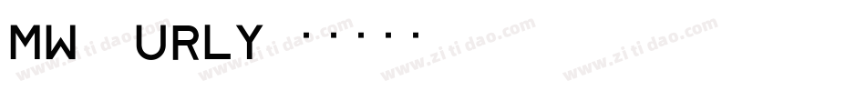 MW-Curly字体转换