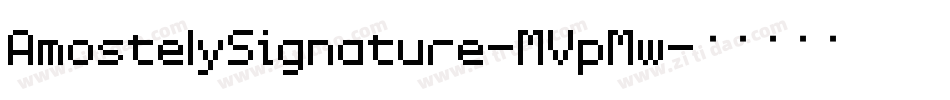 AmostelySignature-MVpMw字体转换