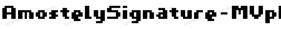 AmostelySignature-MVpMw字体转换