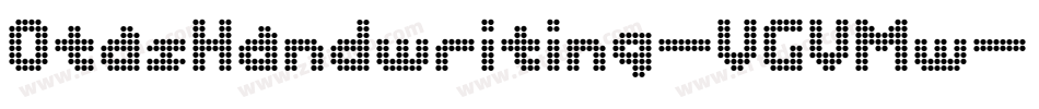 OtasHandwriting-VGVMw字体转换