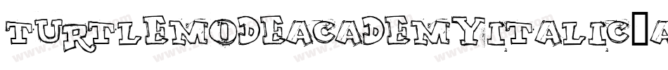 TurtleModeAcademyItalic-axPGx字体转换