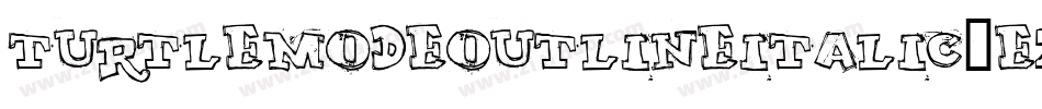 TurtleModeOutlineItalic-eZMJx字体转换