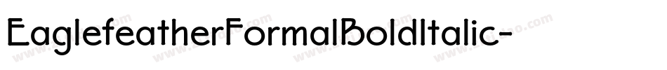 EaglefeatherFormalBoldItalic字体转换