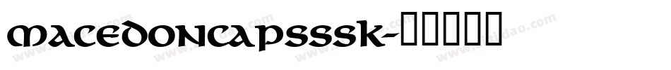 MacedonCapsSSK字体转换