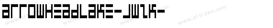Arrowheadlake-JWzK字体转换