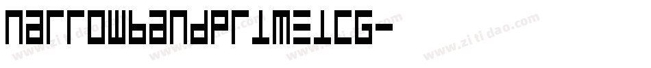 NarrowbandPrimeICG字体转换