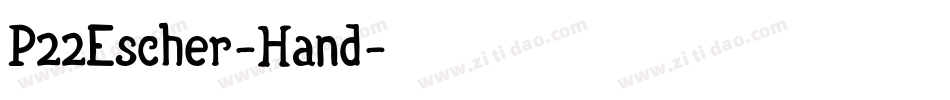 P22Escher-Hand字体转换