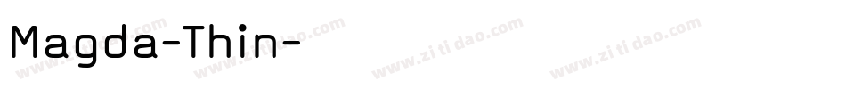 Magda-Thin字体转换