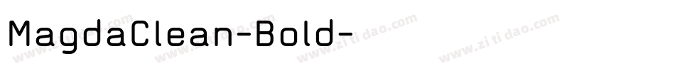 MagdaClean-Bold字体转换