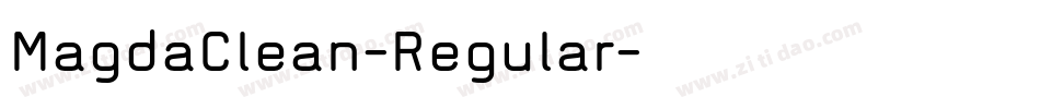 MagdaClean-Regular字体转换