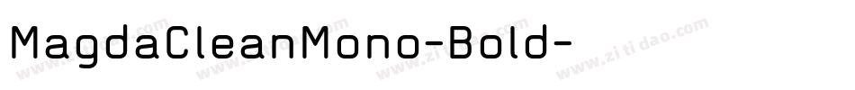 MagdaCleanMono-Bold字体转换