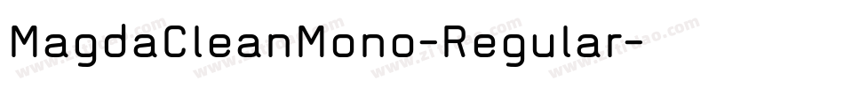 MagdaCleanMono-Regular字体转换